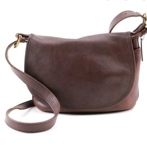 1996 Vintage Coach Fletcher Brown Leather Crossbod